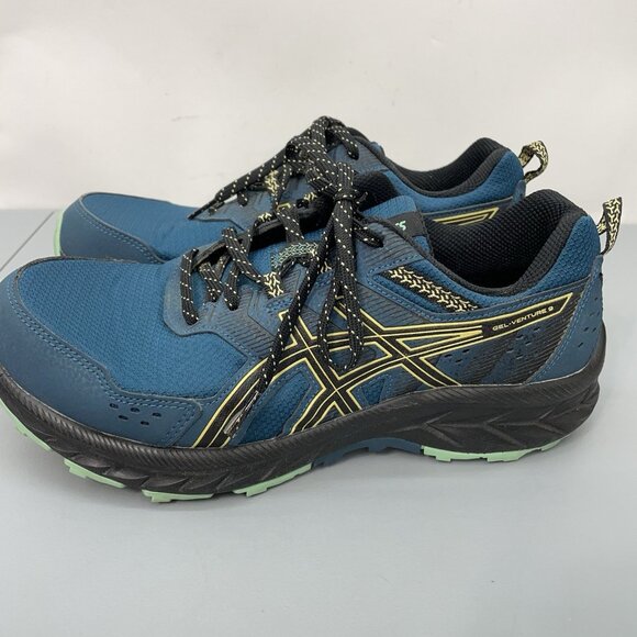 Asics Men's Athletic Shoes - Blue and Yellow - Picture 6 of 14